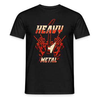 Heavy Metal Musique - T-shirt homme - noir - Devant - AI Model Male 178 light (178cm)