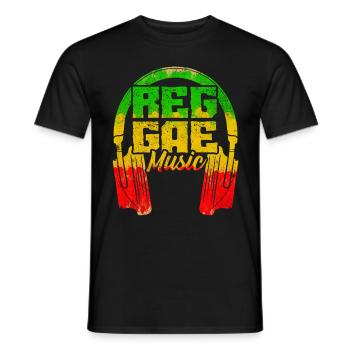 Musique Reggae - T-shirt homme - noir - Devant - AI Model Male 178 light (178cm)