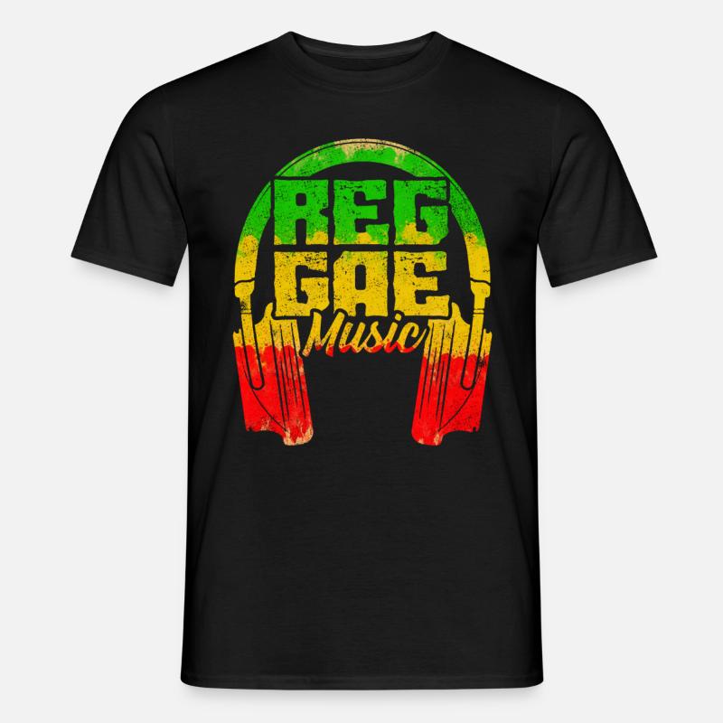 Reggae Musik - Männer T-Shirt - Schwarz