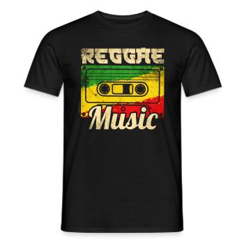 Musique Reggae - T-shirt homme - noir - Devant - AI Model Male 178 light (178cm)