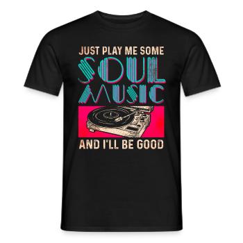 Musique Soul - T-shirt homme - noir - Devant - AI Model Male 178 light (178cm)