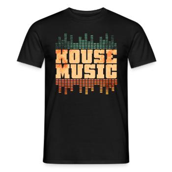 Musique House - T-shirt homme - noir - Devant - AI Model Male 178 light (178cm)