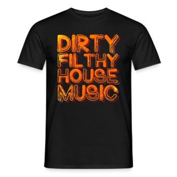 Musique House - T-shirt homme - noir - Devant - AI Model Male 178 light (178cm)