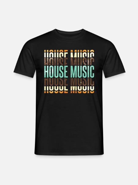 House Music - Men's T-Shirt - black