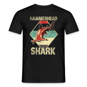 Hammerhai - Männer T-Shirt - Schwarz - Vorne - AI Model Male 178 light (178cm)