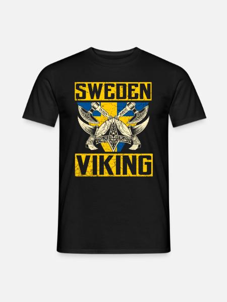 Suède Vikings - T-shirt homme - noir