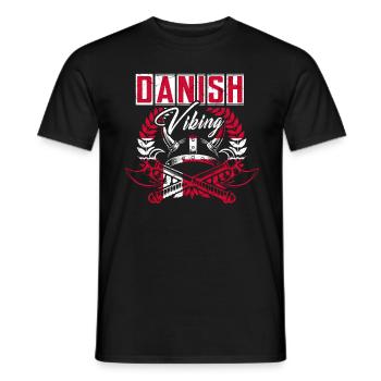 Danish Viking - Men's T-Shirt - black - Front - AI Model Male 178 light (178cm)