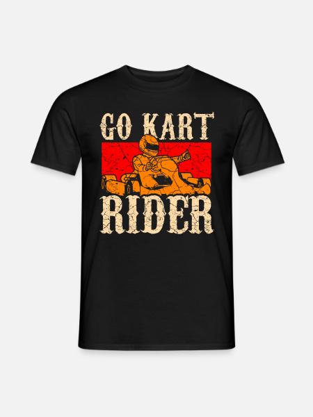 Gokart - Männer T-Shirt - Schwarz