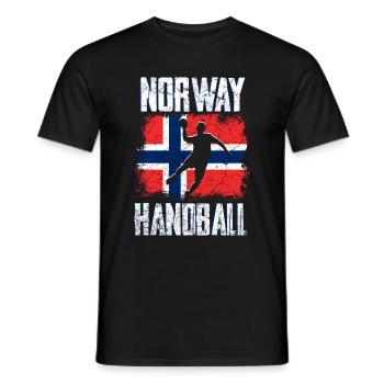 Norwegen Handball - Männer T-Shirt - Schwarz - Vorne - AI Model Male 178 light (178cm)