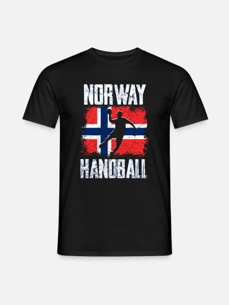 Norvège Handball - T-shirt homme - noir