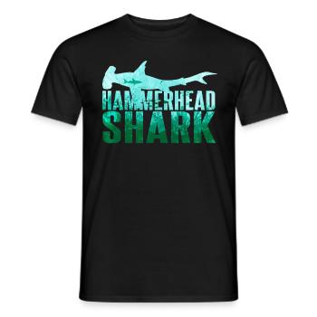 Hammerhai Hai Haifisch - Männer T-Shirt - Schwarz - Vorne - AI Model Male 178 light (178cm)