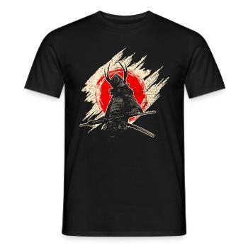 Samouraï - T-shirt homme - noir - Devant - AI Model Male 178 light (178cm)