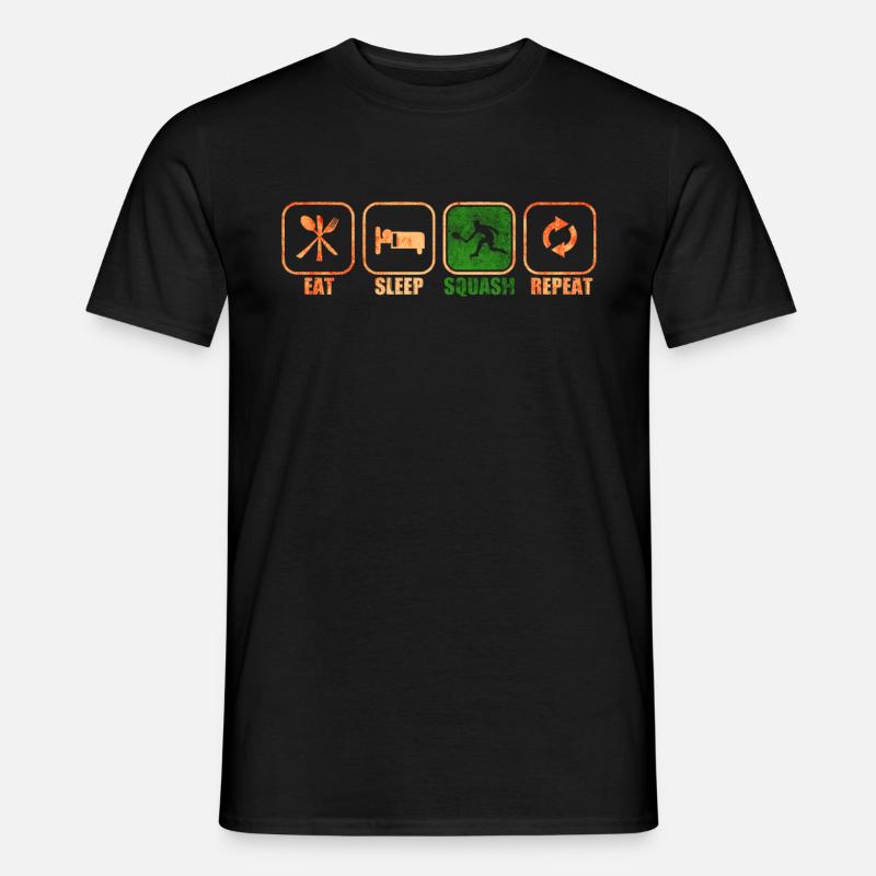 Squash - Männer T-Shirt - Schwarz