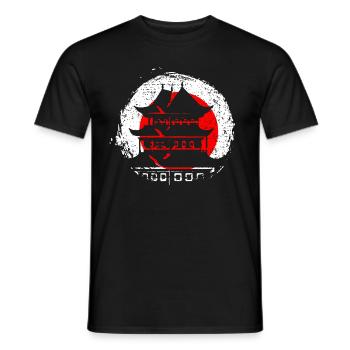 Architecture japonaise - T-shirt homme - noir - Devant - AI Model Male 178 light (178cm)