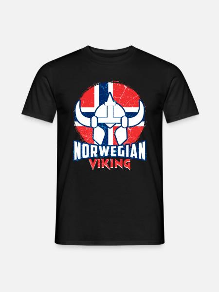 Norwegen Wikinger - Männer T-Shirt - Schwarz