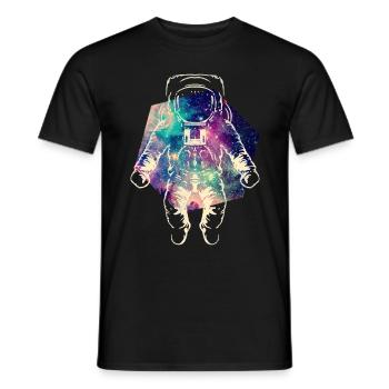 Astronaut im Weltraum - Männer T-Shirt - Schwarz - Vorne - AI Model Male 178 light (178cm)
