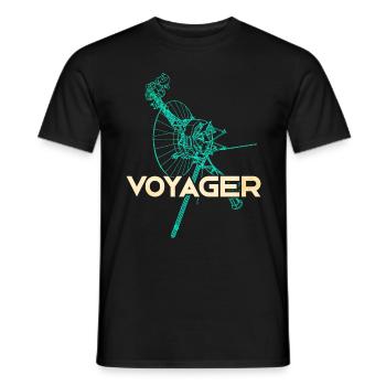 Sonde spatiale Voyager - T-shirt homme - noir - Devant - AI Model Male 178 light (178cm)