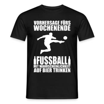 Boisson de bière de football de week-end cadeau de sport - T-shirt homme - noir - Devant - AI Model Male 178 light (178cm)