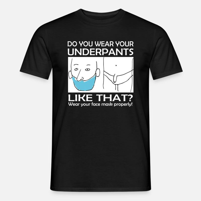 Lustiger Corona Spruch - Männer T-Shirt - Schwarz