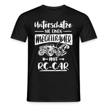 Modellbauer RC Unterschaetze Mann - Männer T-Shirt - Schwarz - Vorne - AI Model Male 178 light (178cm)