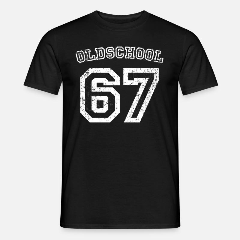 Oldschool 67 - Männer T-Shirt - Schwarz