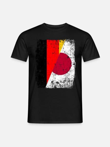 Deutschland Japan Berlin Tokio Sport Athlet Fan - Männer T-Shirt - Schwarz