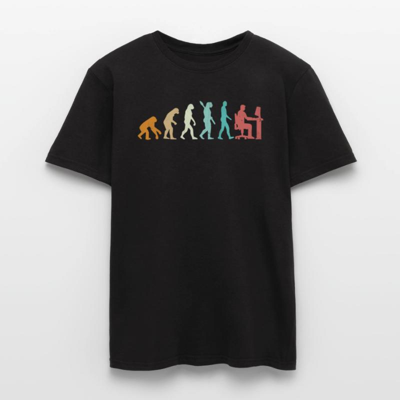 Evolution Programmeur Codeur Gamer Développeur Geek T-shirt homme