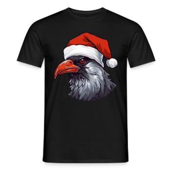 Krähe Rabe Weihnachten Tier Kopf - Männer T-Shirt - Schwarz - Vorne - AI Model Male 178 light (178cm)