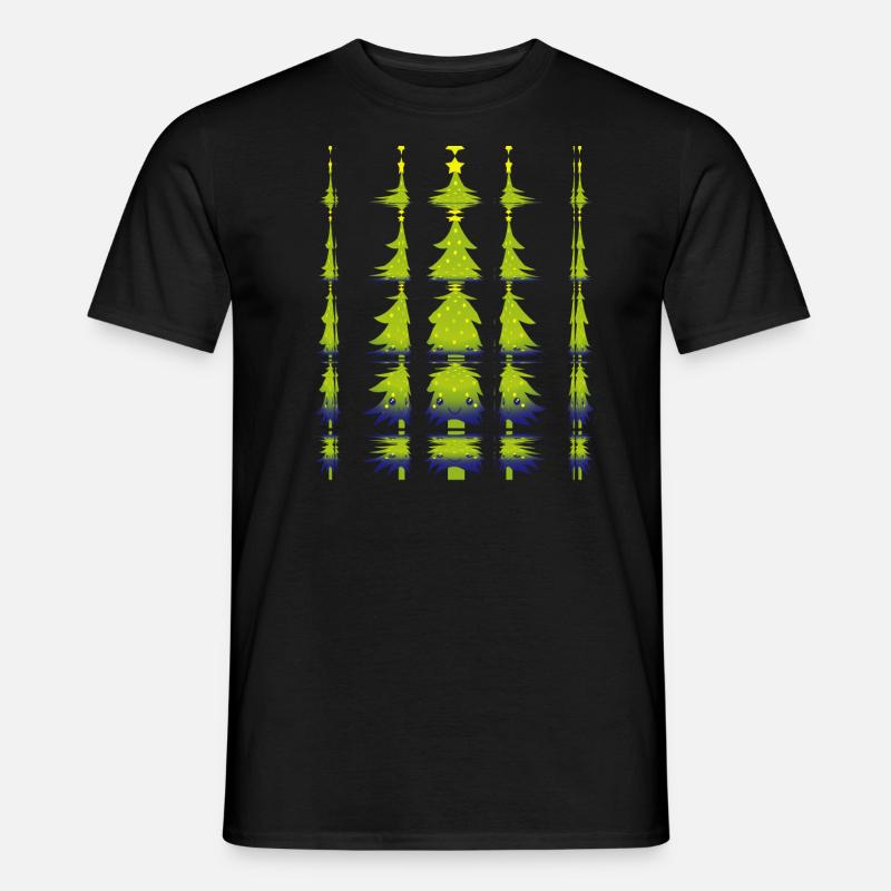 Bunter Weihnachtsbaum Christmas Tree - Männer T-Shirt - Schwarz