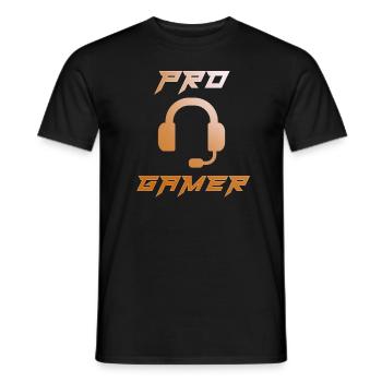 Pro Gamer Gaming Headset Gamer - Männer T-Shirt - Schwarz - Vorne - AI Model Male 178 light (178cm)