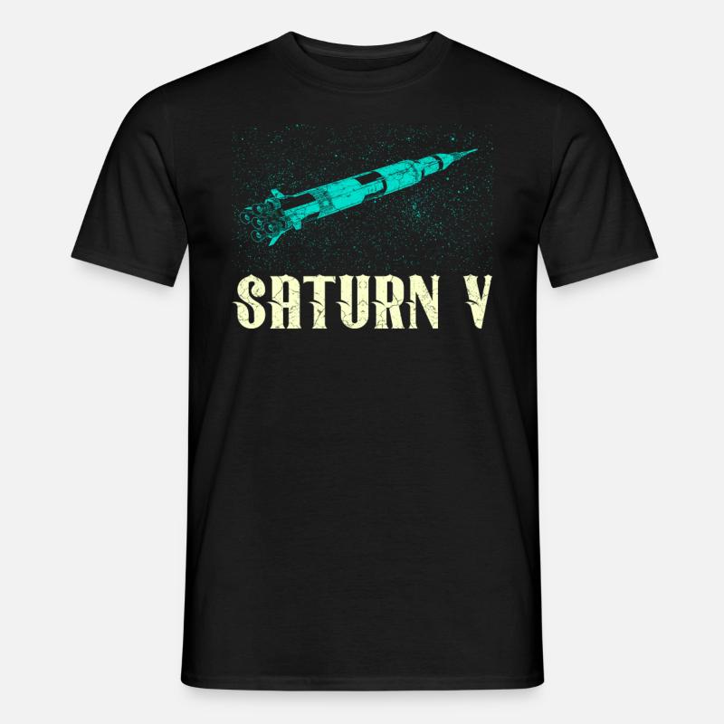 Saturn V Rocket - Men’s T-shirt - black
