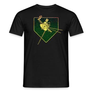 Vaisseau spatial Voyager - T-shirt homme - noir - Devant - AI Model Male 178 light (178cm)