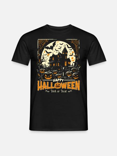 Halloween - Happy Halloween - Men's T-Shirt - black
