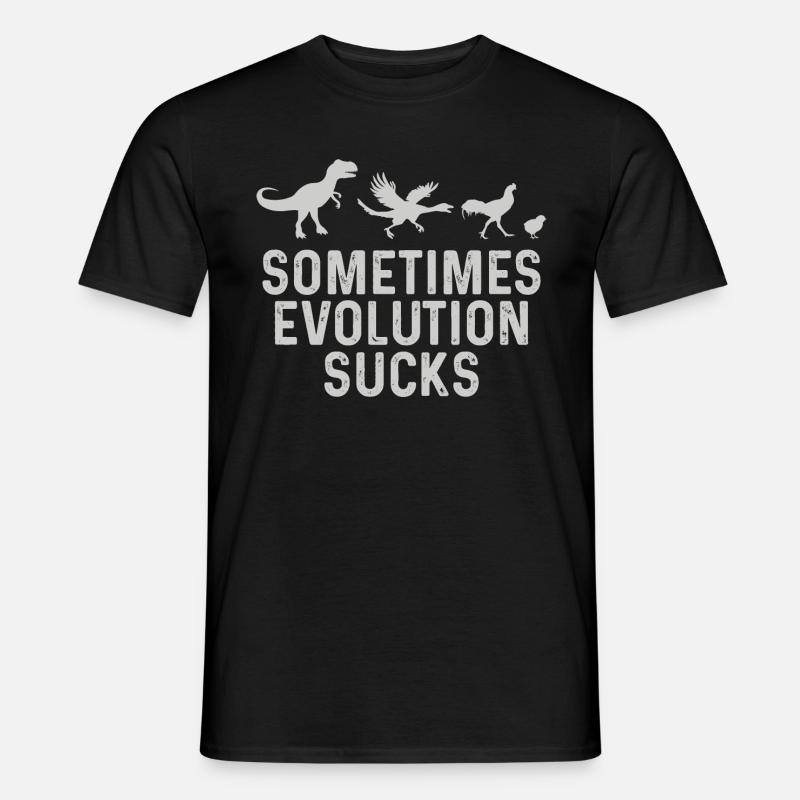 Parfois, l'Evolution suce - T-shirt homme - noir