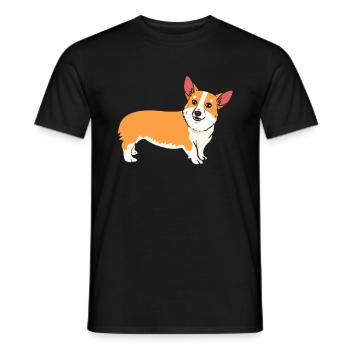 Pembroke Welsh Corgi Corgie Liebhaber Mama Papa - Männer T-Shirt - Schwarz - Vorne - AI Model Male 178 light (178cm)