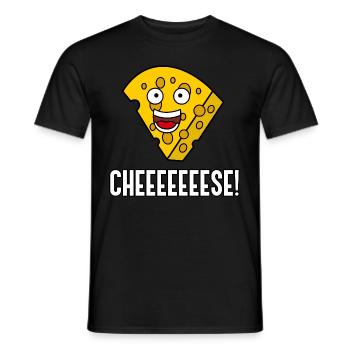 Fromage : un dicton amusant sur la nourriture - T-shirt homme - noir - Devant - AI Model Male 178 light (178cm)