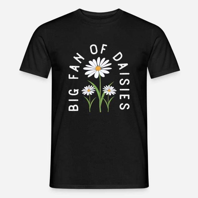 Gänseblume Gänseblümchen - Männer T-Shirt - Schwarz