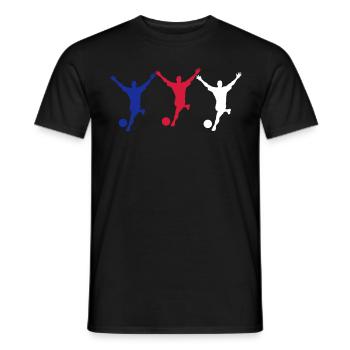 Soccer - Männer T-Shirt - Schwarz - Vorne - AI Model Male 178 light (178cm)