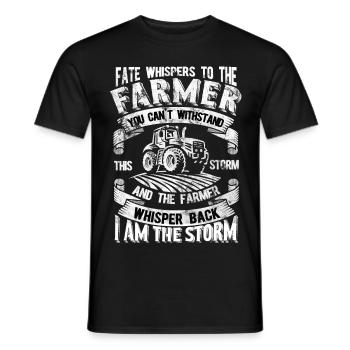 Farmer Farmer T Shirt - Men's T-Shirt - black - Front - AI Model Male 178 light (178cm)