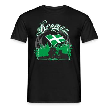 Bremen - Men's T-Shirt - black - Front - AI Model Male 178 light (178cm)