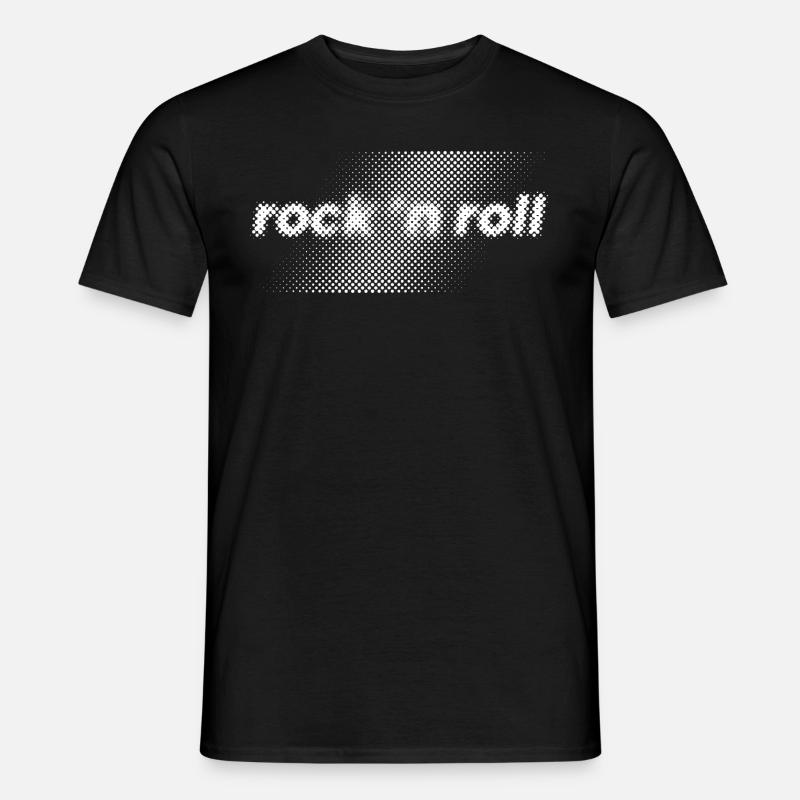 Rock'n'Roll-Logo - Männer T-Shirt - Schwarz