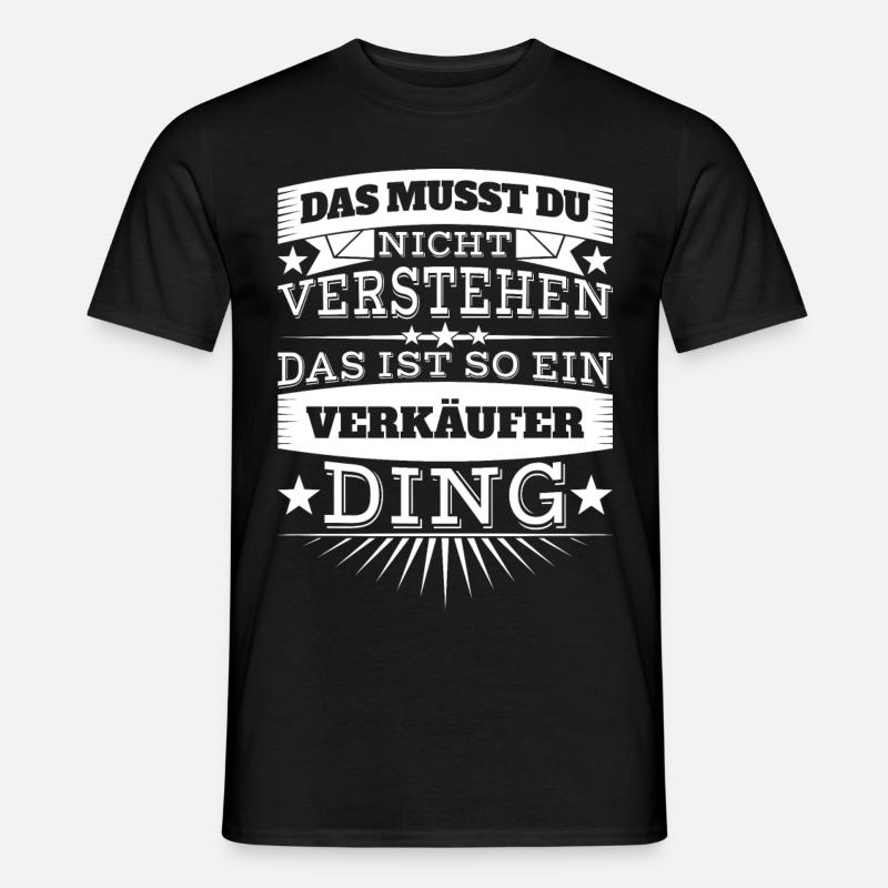 Verkäufer - Männer T-Shirt - Schwarz