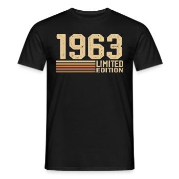 Jahrgang 1963 Geburtstag - Geschenk 1963 Jahrgang 1963 - Männer T-Shirt - Schwarz - Vorne - AI Model Male 178 light (178cm)