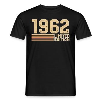Jahrgang 1962 Geburtstag - Geschenk 1962 Jahrgang 1962 - Männer T-Shirt - Schwarz - Vorne - AI Model Male 178 light (178cm)