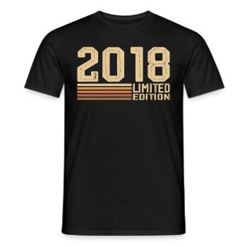 Jahrgang 2018 Geburtstag - 2018 Jahrgang 2018 Geschenk - Männer T-Shirt - Schwarz - Vorne - AI Model Male 178 light (178cm)