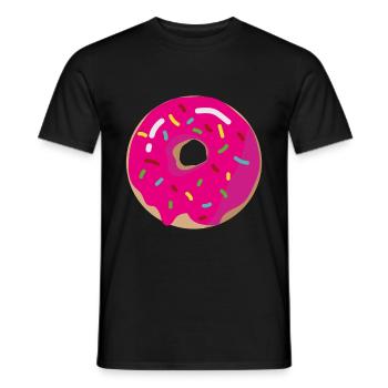 Donut Donuts - Männer T-Shirt - Schwarz - Vorne - AI Model Male 178 light (178cm)
