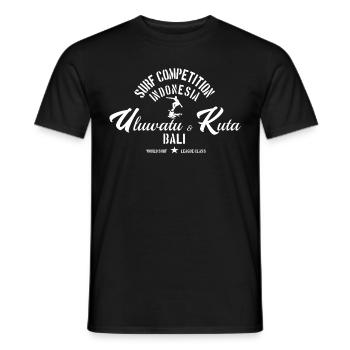 Bali Surfing - Men's T-Shirt - black - Front - AI Model Male 178 light (178cm)