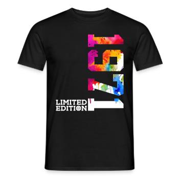55E ANNIVERSAIRE ÉDITION LIMITÉE 1971 - T-shirt homme - noir - Devant - AI Model Male 178 light (178cm)