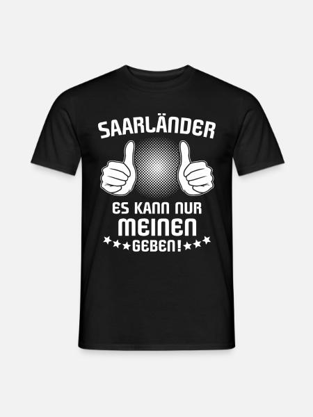 Saarländer Saarländerin Geschenk Saarland - Männer T-Shirt - Schwarz