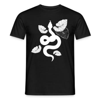 Schlange - Snake / Naturschutz - Green Planet - Männer T-Shirt - Schwarz - Vorne - AI Model Male 178 light (178cm)